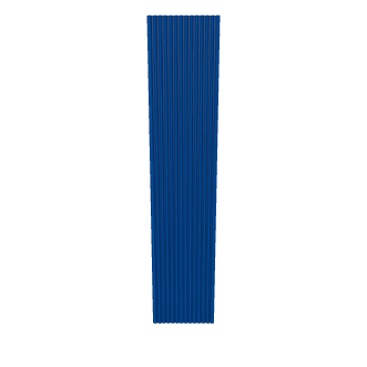 Stylized Vertical Blue Panel 3D Model - 3D Model