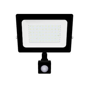 LED Flood Light with Motion Sensor 3D Model - Exterior 3D Model