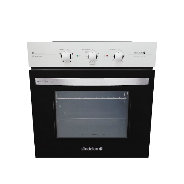 Sleek Black Built-In Oven 3D Model - 3D Model