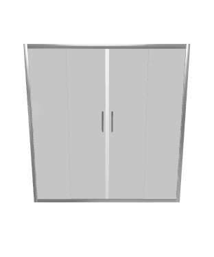 Elegant Glass Shower Door 3D Model - Interior 3D Model