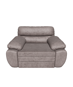 Contemporary Upholstered Living Room Chair 3D Model - 3D Model