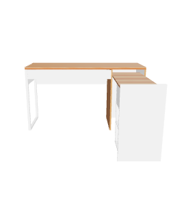 Modern Minimalist Desk with Storage 3D Model - 3D Model
