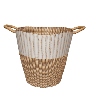 Stylish Woven Storage Basket 3D Model - 3D Model