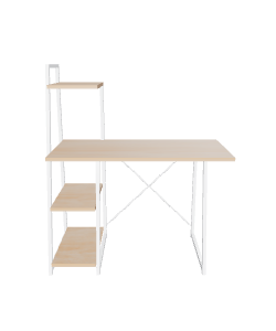 Minimalist Wood and Metal Office Desk 3D Model - 3D Model