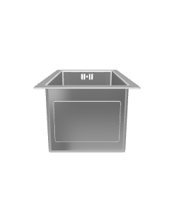 Stylish Stainless Steel Kitchen Sink 3D Model - 3D Model