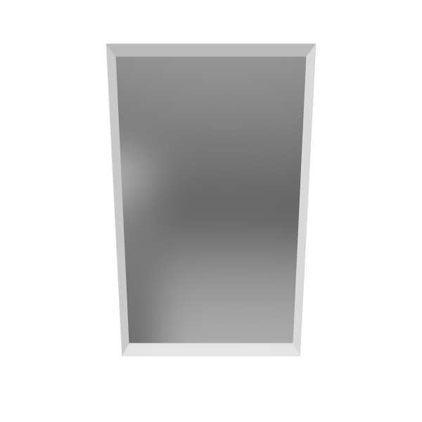 Stylish Square Wall Mirror 3D Model - 3D Model