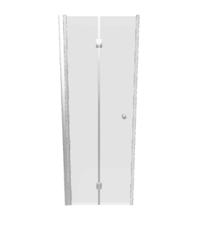 Contemporary Glass Shower Door 3D Model - Interior 3D Model