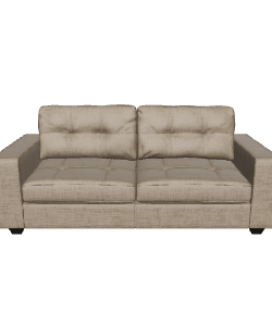 Stylish Modern Fabric Sofa 3D Model - Furniture 3D Model