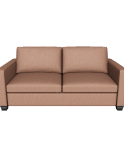 Contemporary Fabric Sofa 3D Model - 3D Model