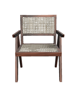 Stylish Wooden Armchair 3D Model - Furniture 3D Model