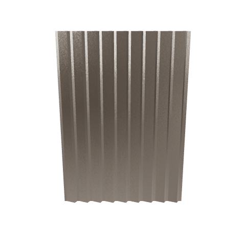 Industrial Ribbed Metal Panel 3D Model - Industrial 3D Model