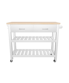 Stylish Modern Kitchen Trolley 3D Model - 3D Model