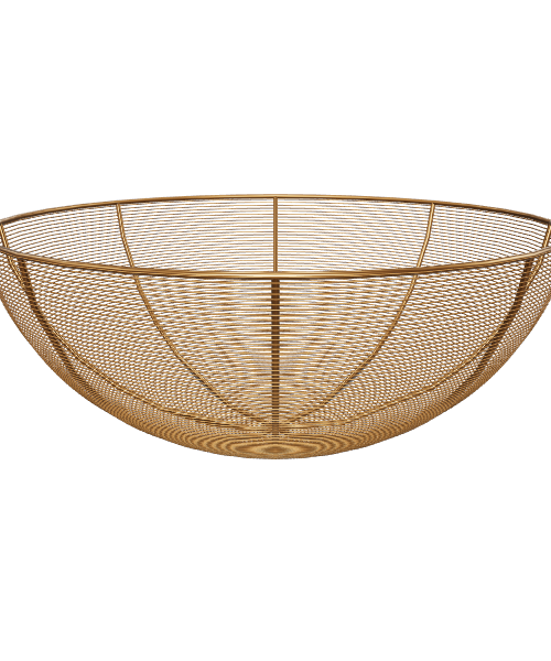 Elegant Wire Fruit Bowl 3D Model - Household 3D Model