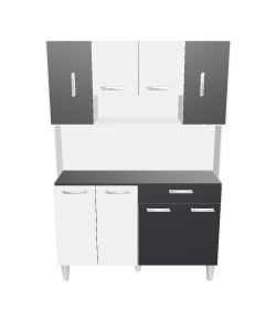 Stylish Modern Kitchen Cabinet 3D Model - 3D Model